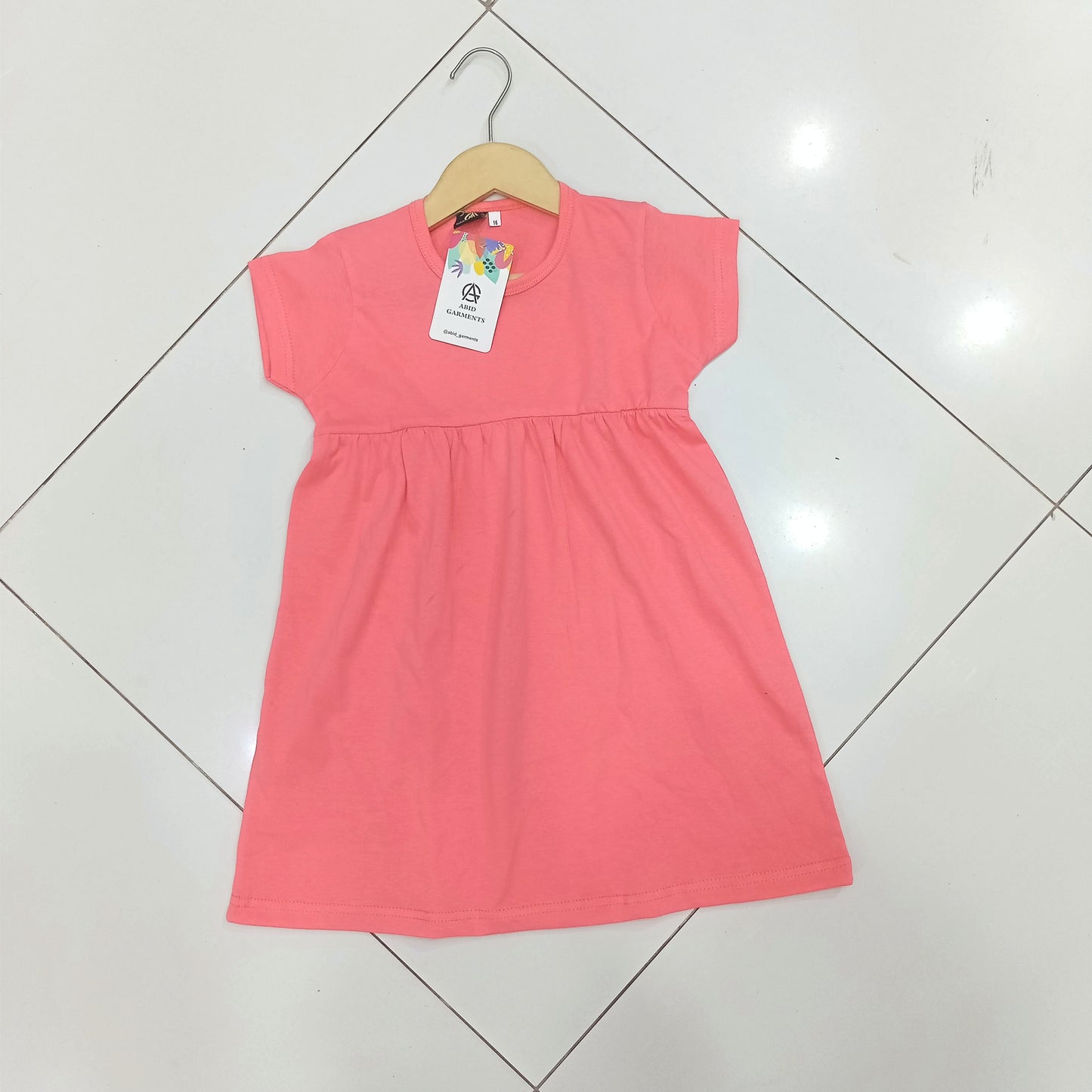 Tea Pink Basic Frocks
