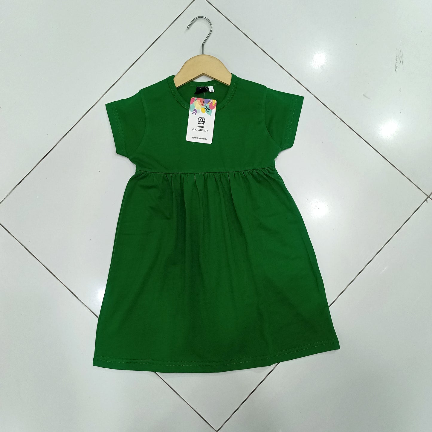 Green Basic Frocks