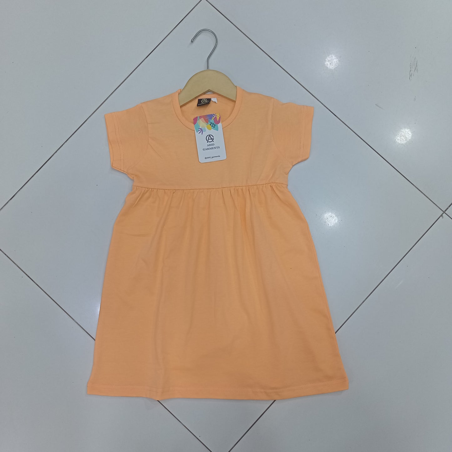 Peach Basic Frocks
