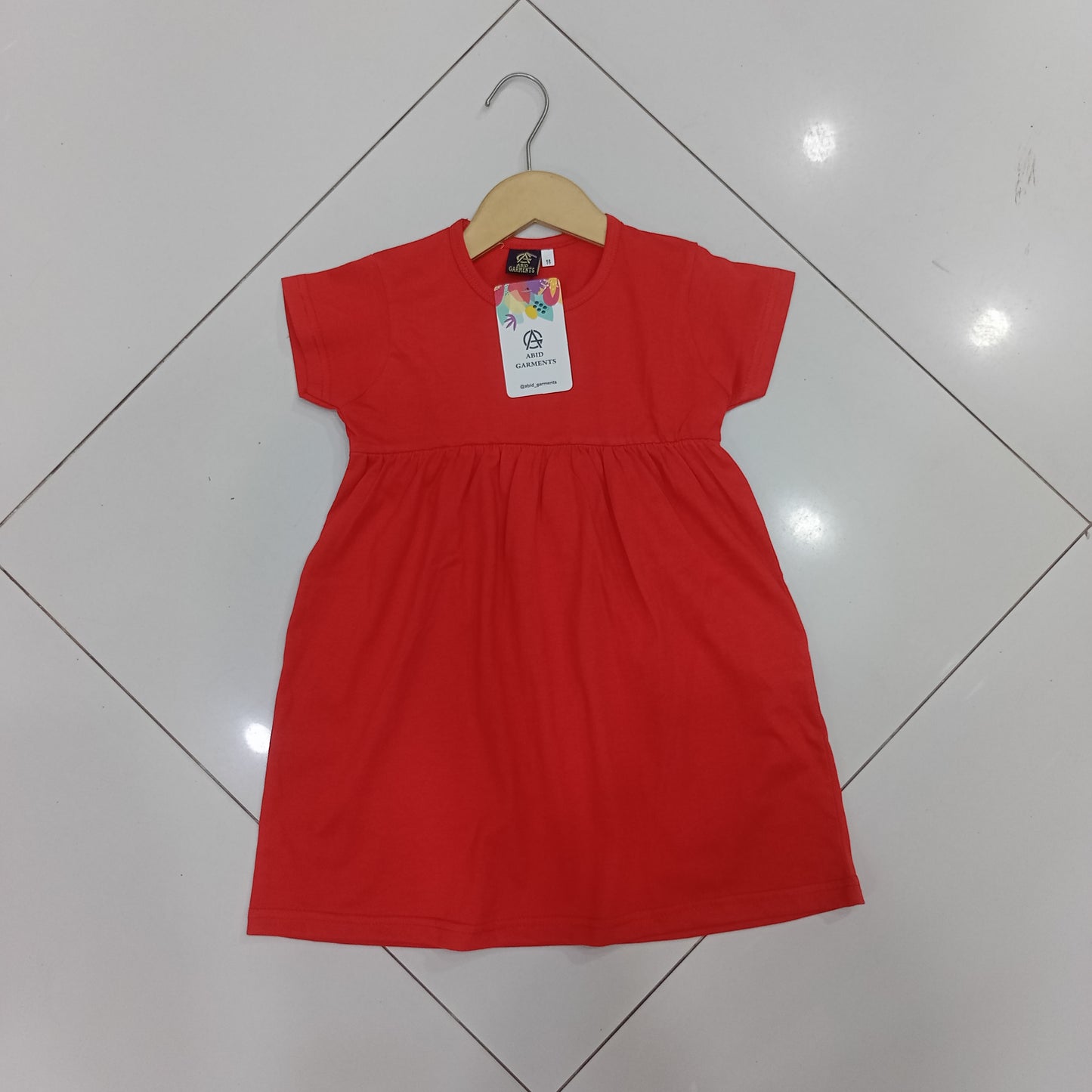 Red Basic Frocks