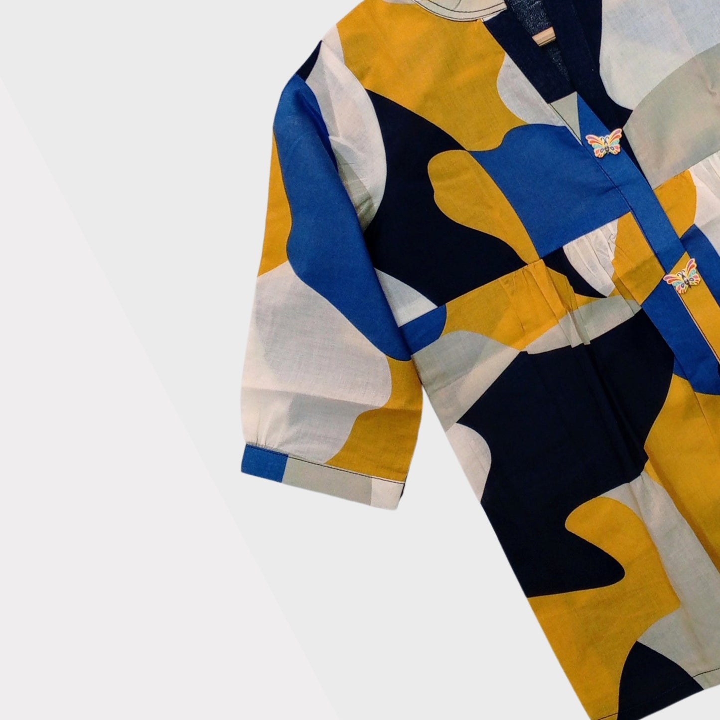 Multi Coloured Crepe Top