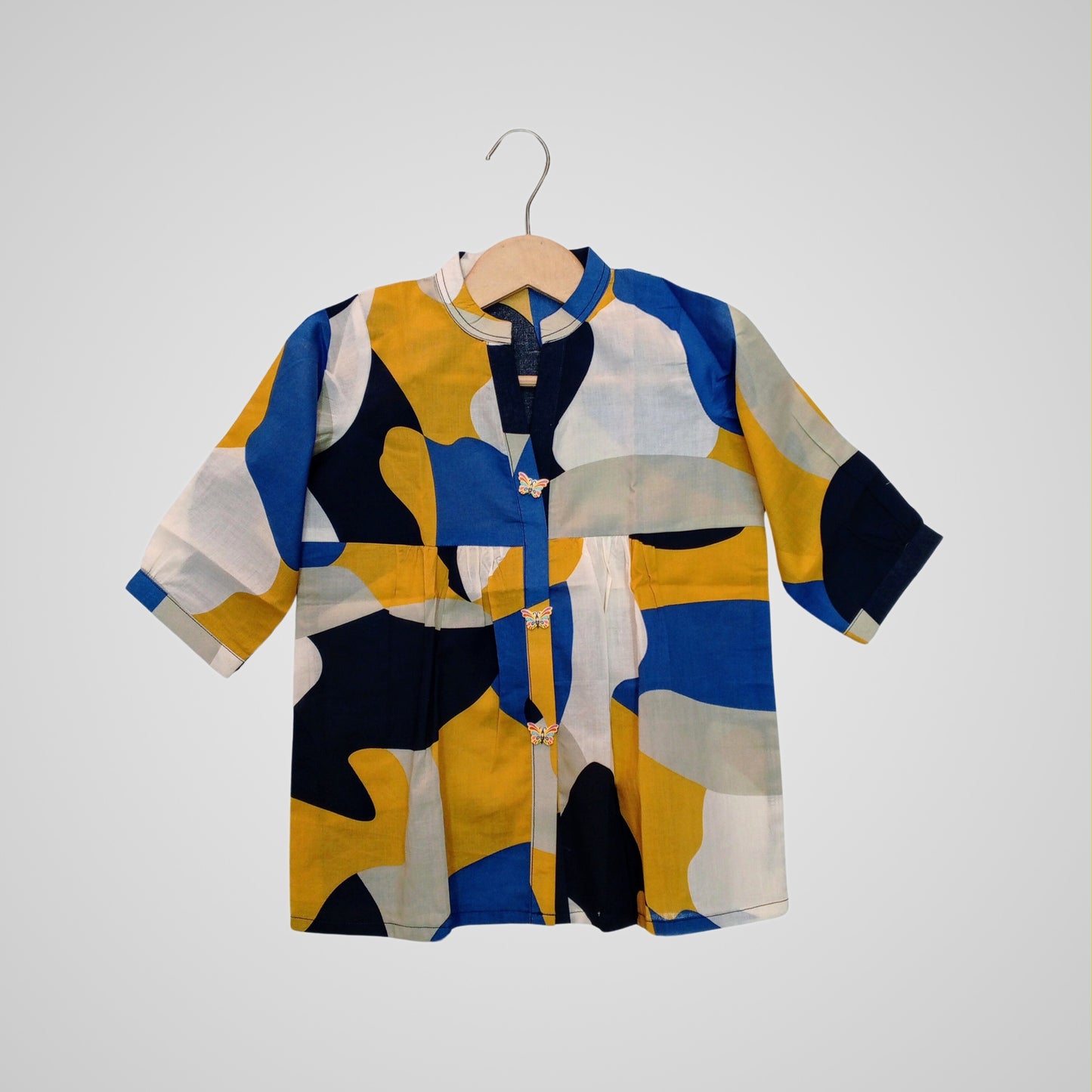 Multi Coloured Crepe Top