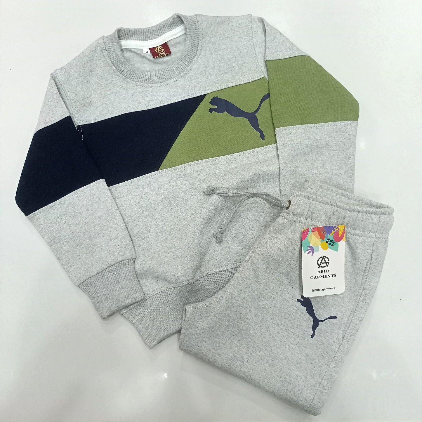 Grey Premium Fleece Tracksuits