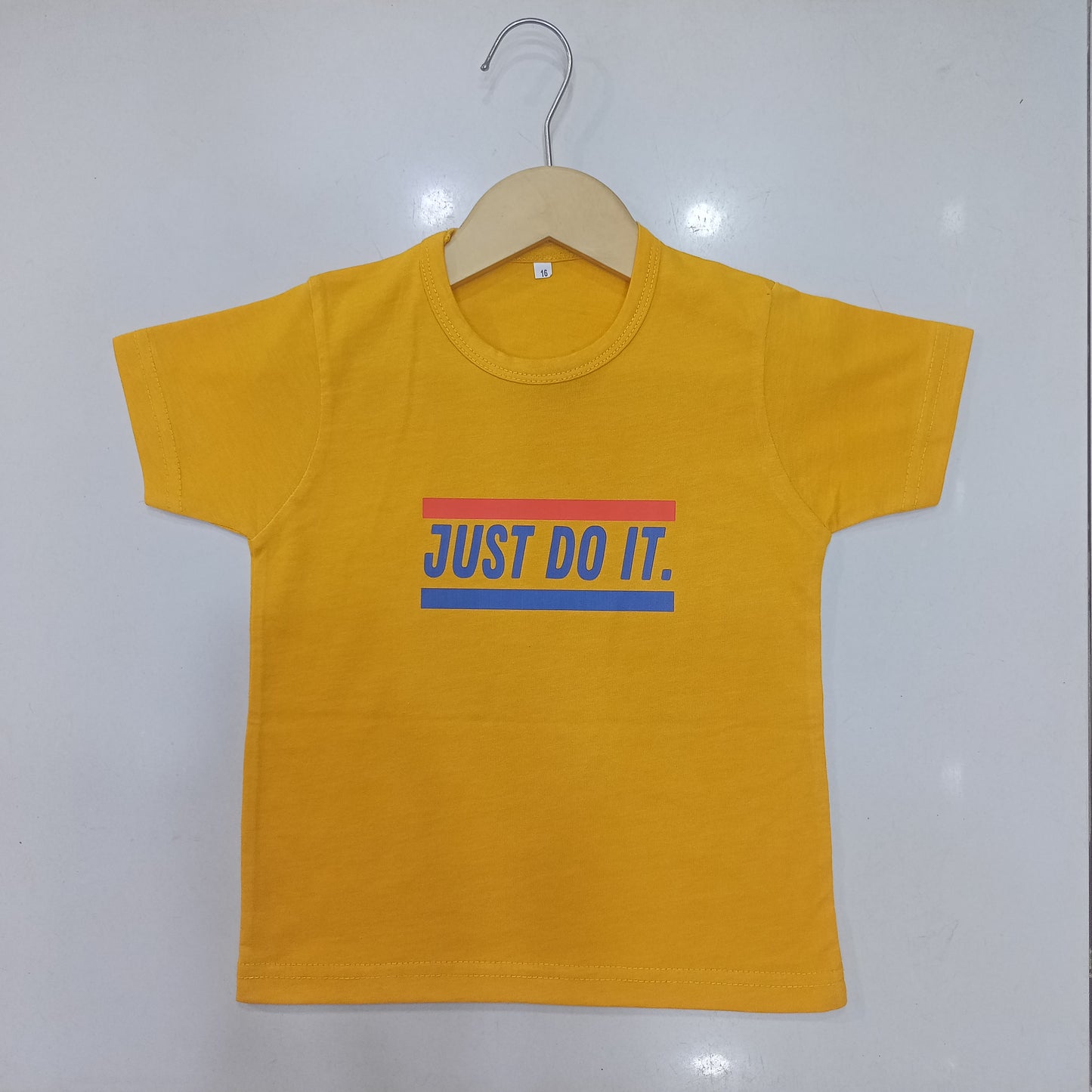 "Mustard Just Do It" Summer Basic Tees