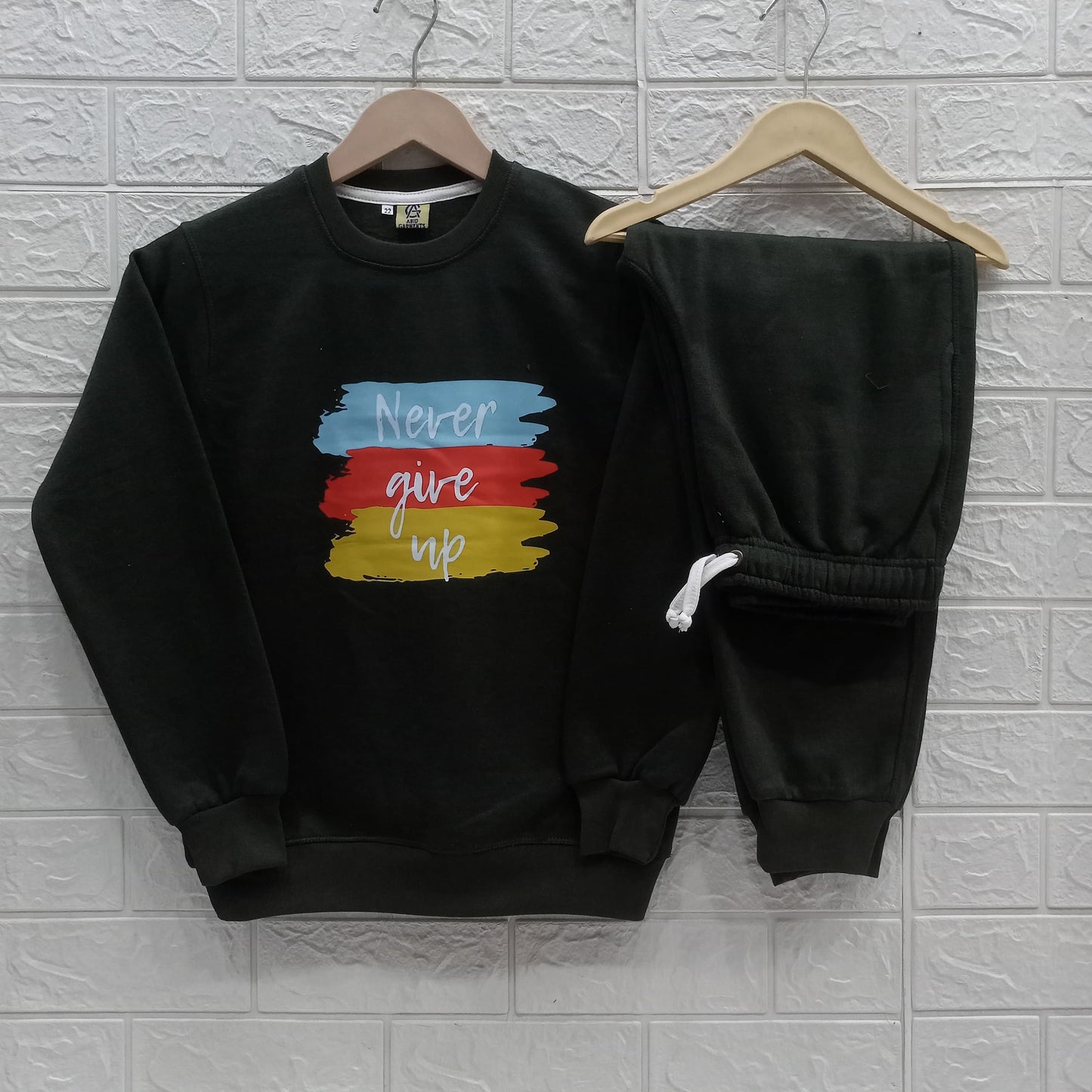 Commondo Green NGU Fleece Tracksuits