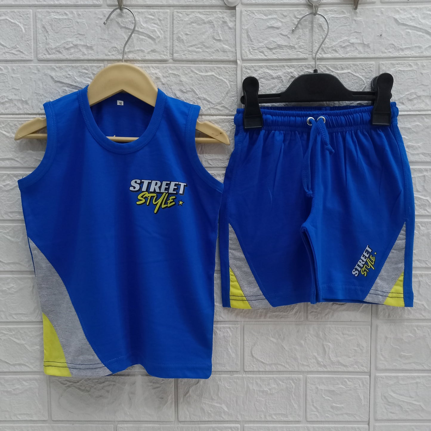 Royal Blue St-Style Sleeveless Dress