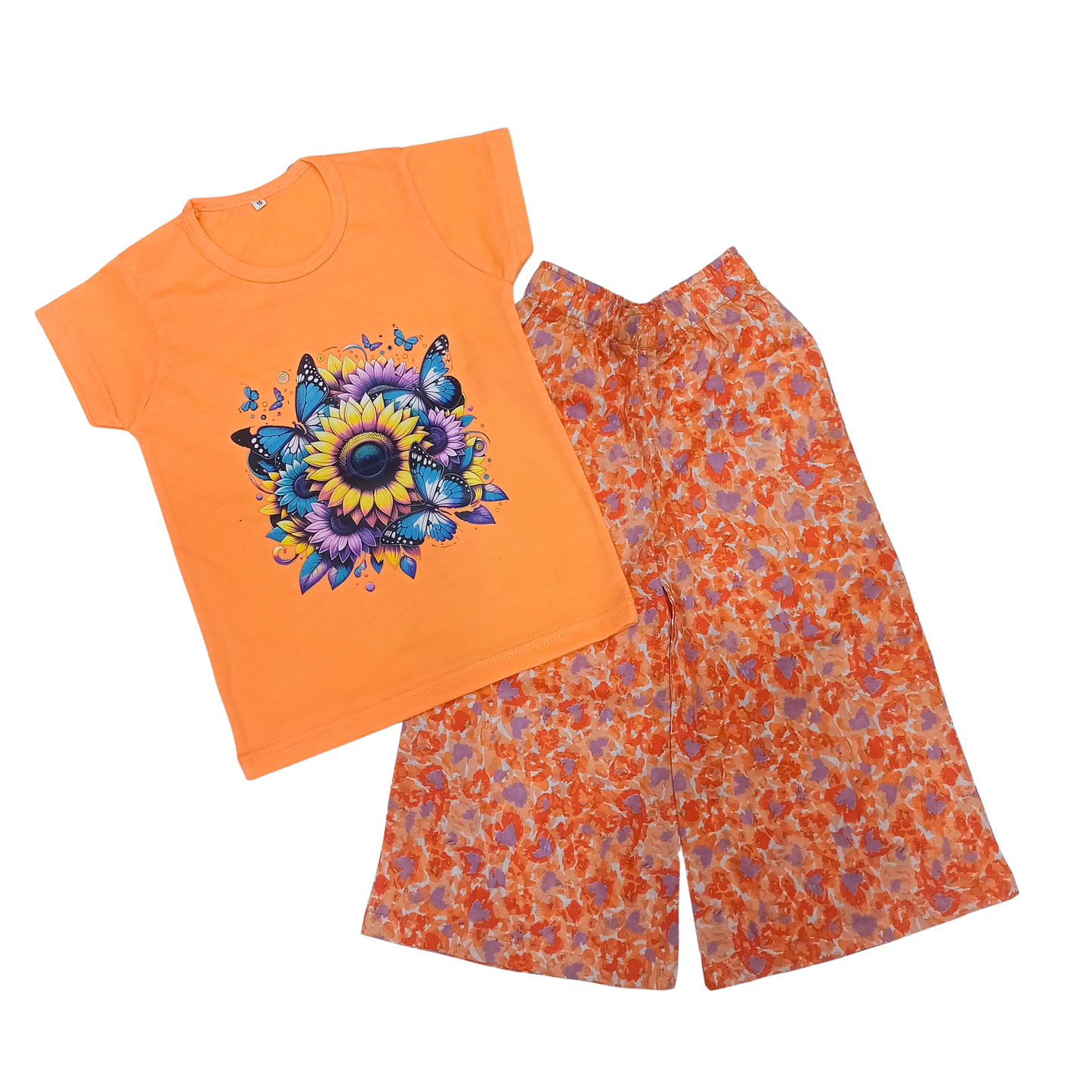Orange Flora Dress