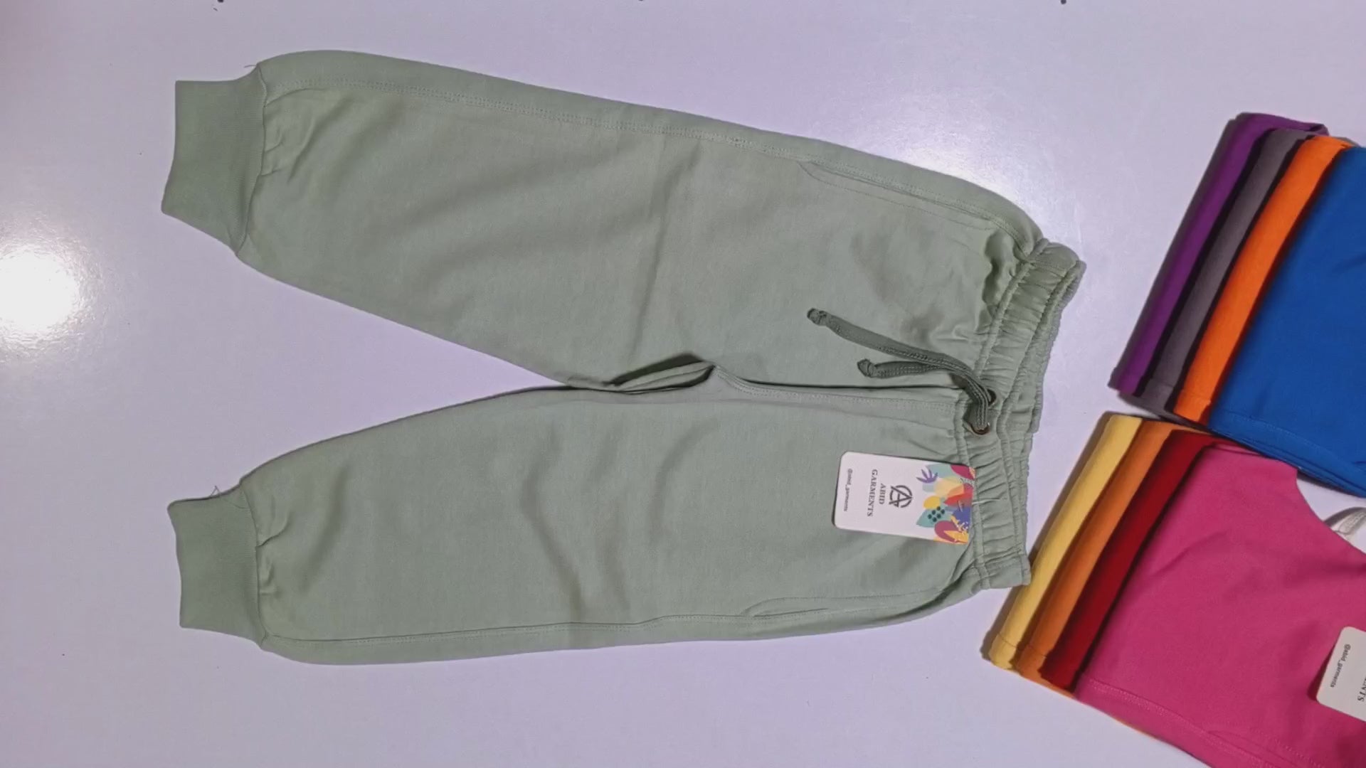 Baby Pink- Terry Cotton Trousers