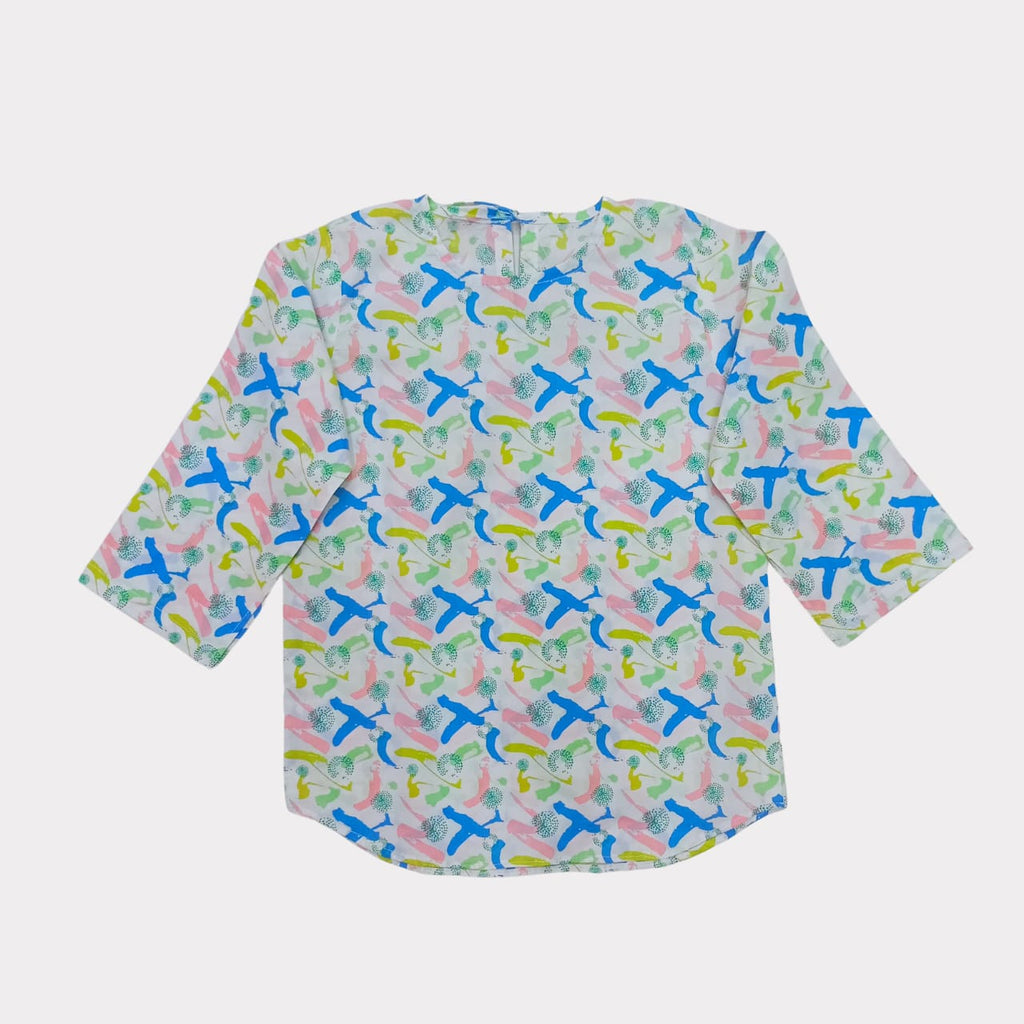 Colorful Apple Cut Soft Cotton Shirt