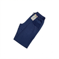 Navy-Terry Cotton Trousers