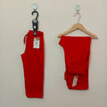 Red-Soft Cotton Trousers