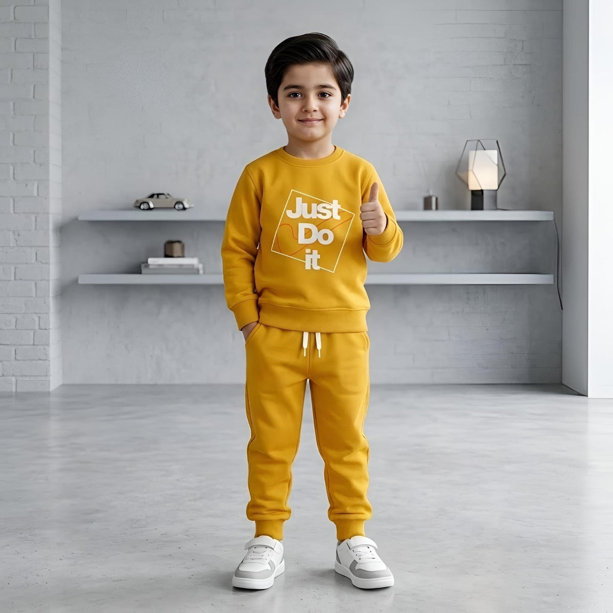 JUST DO IT-Mustard Terry Tracksuits