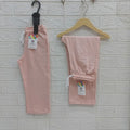 Baby Pink-Soft Cotton Trousers
