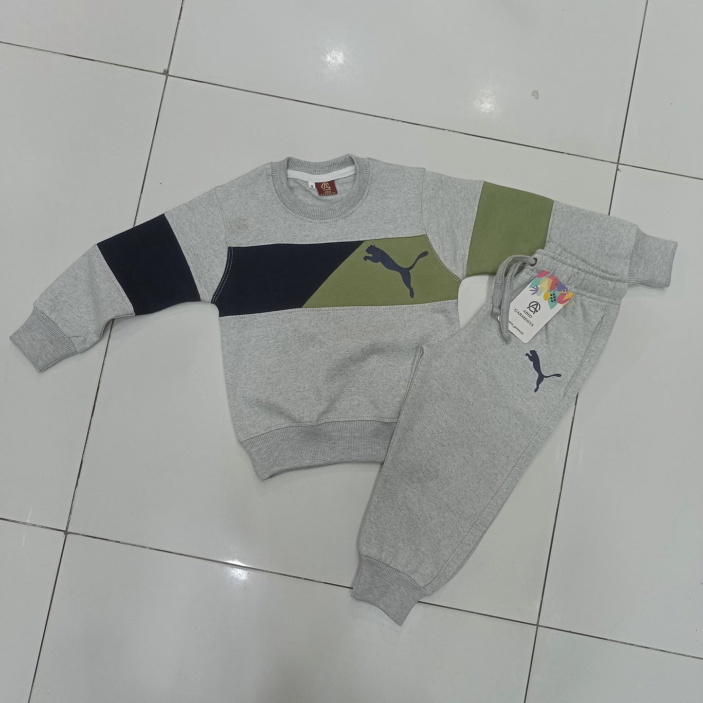 Grey Premium Fleece Tracksuits