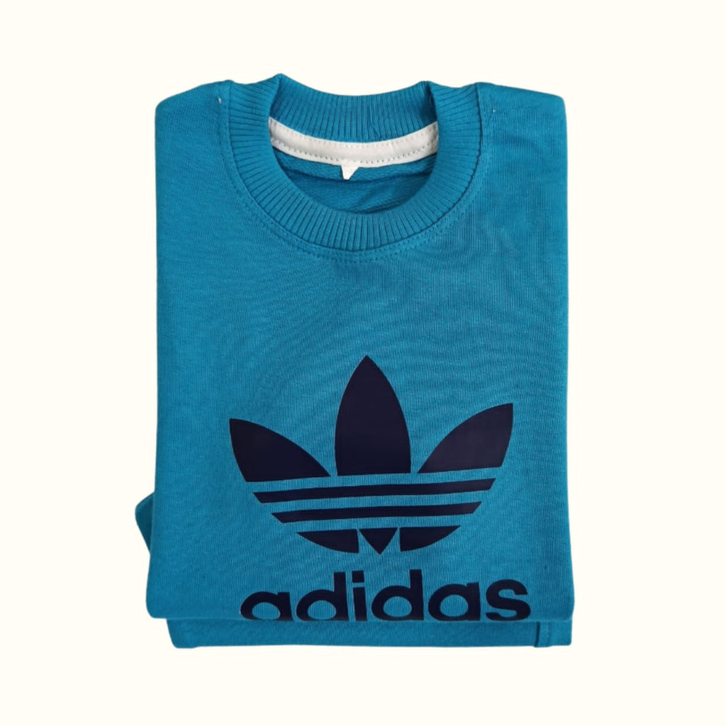 Adidas-Electric Sea Blue Terry Tracksuits