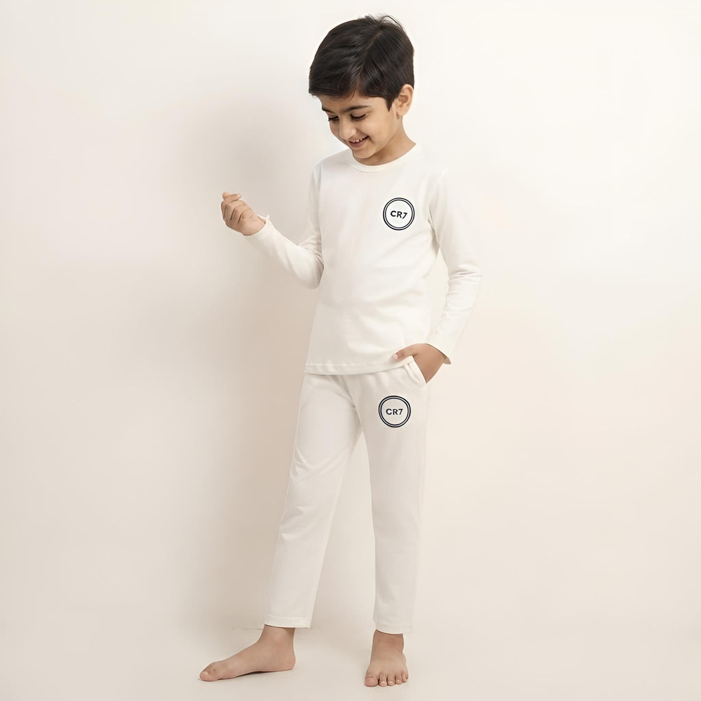 CR7 White- Pj's Sets