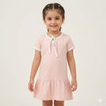Pastel pink drop-waist shirts