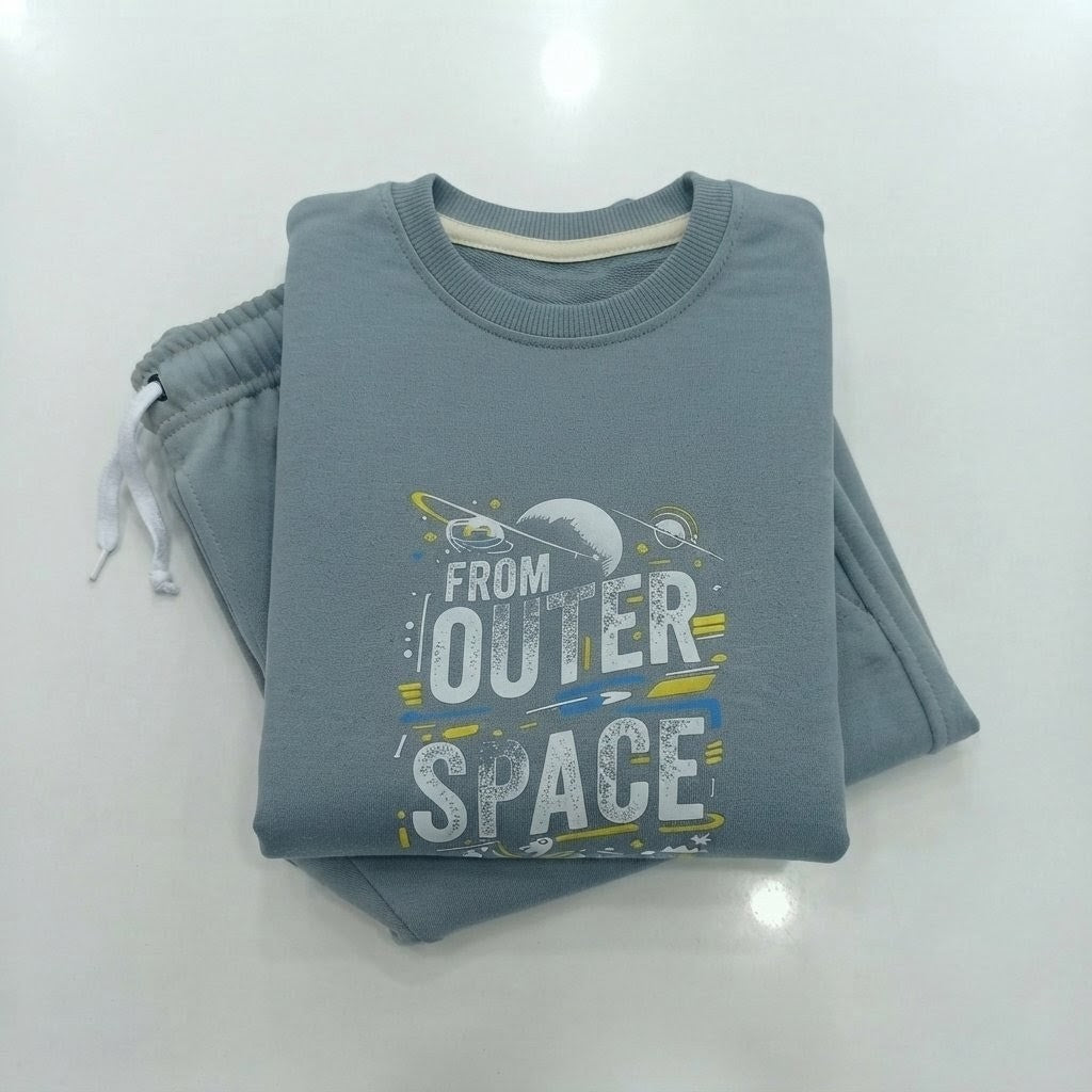 Outer Space-Grey Terry Tracksuits