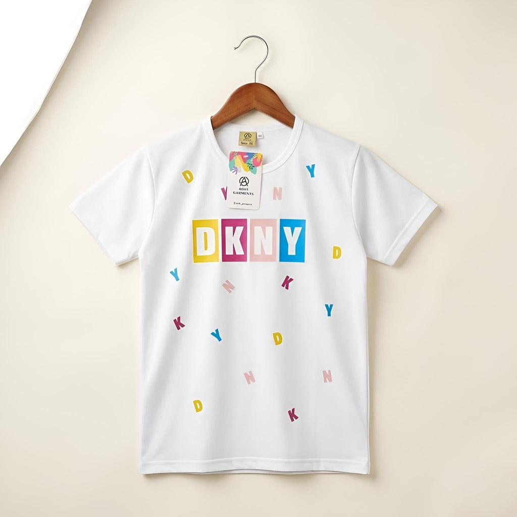 DKNY-White Basic T-shirts