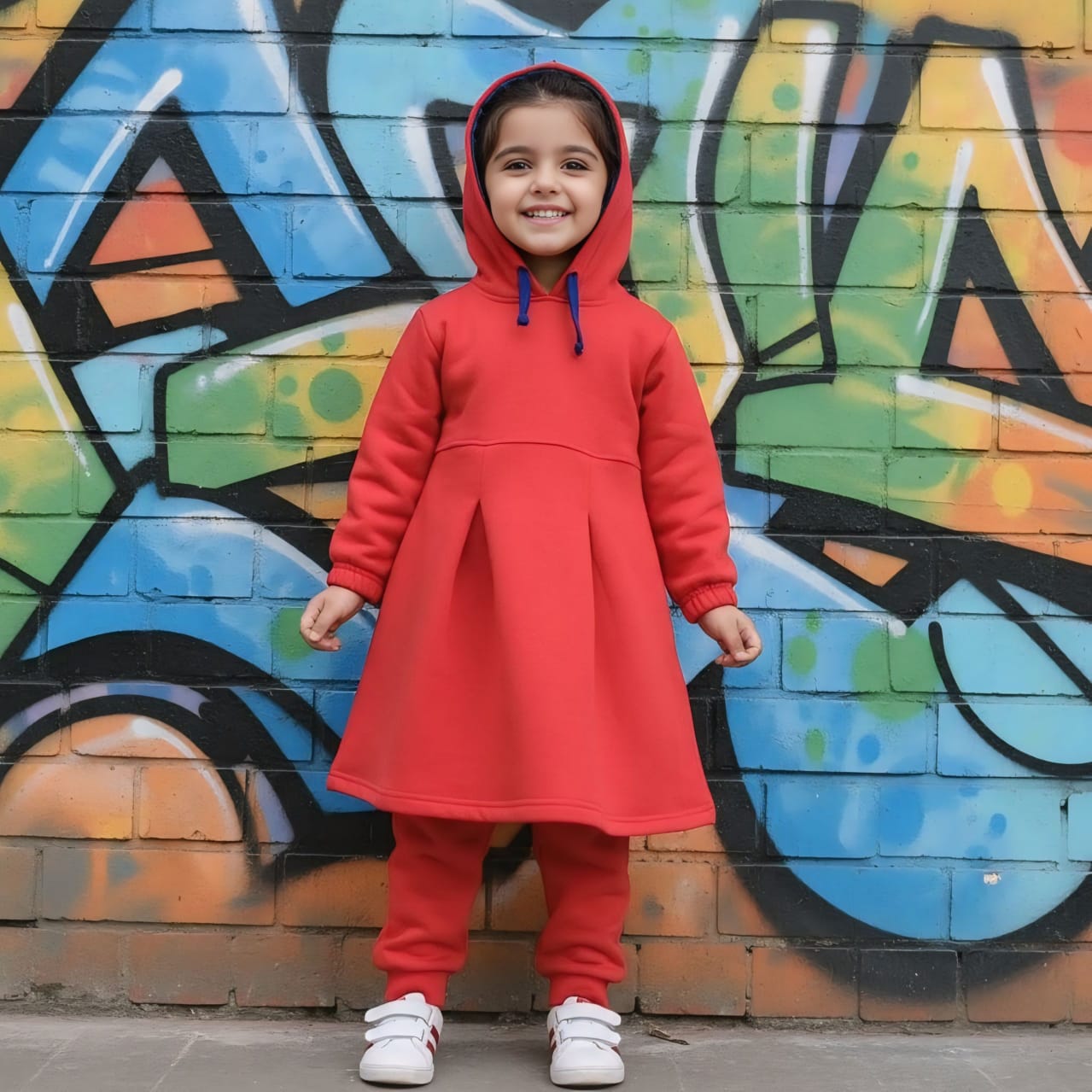 Redish Maroon Fleece Frock Suits