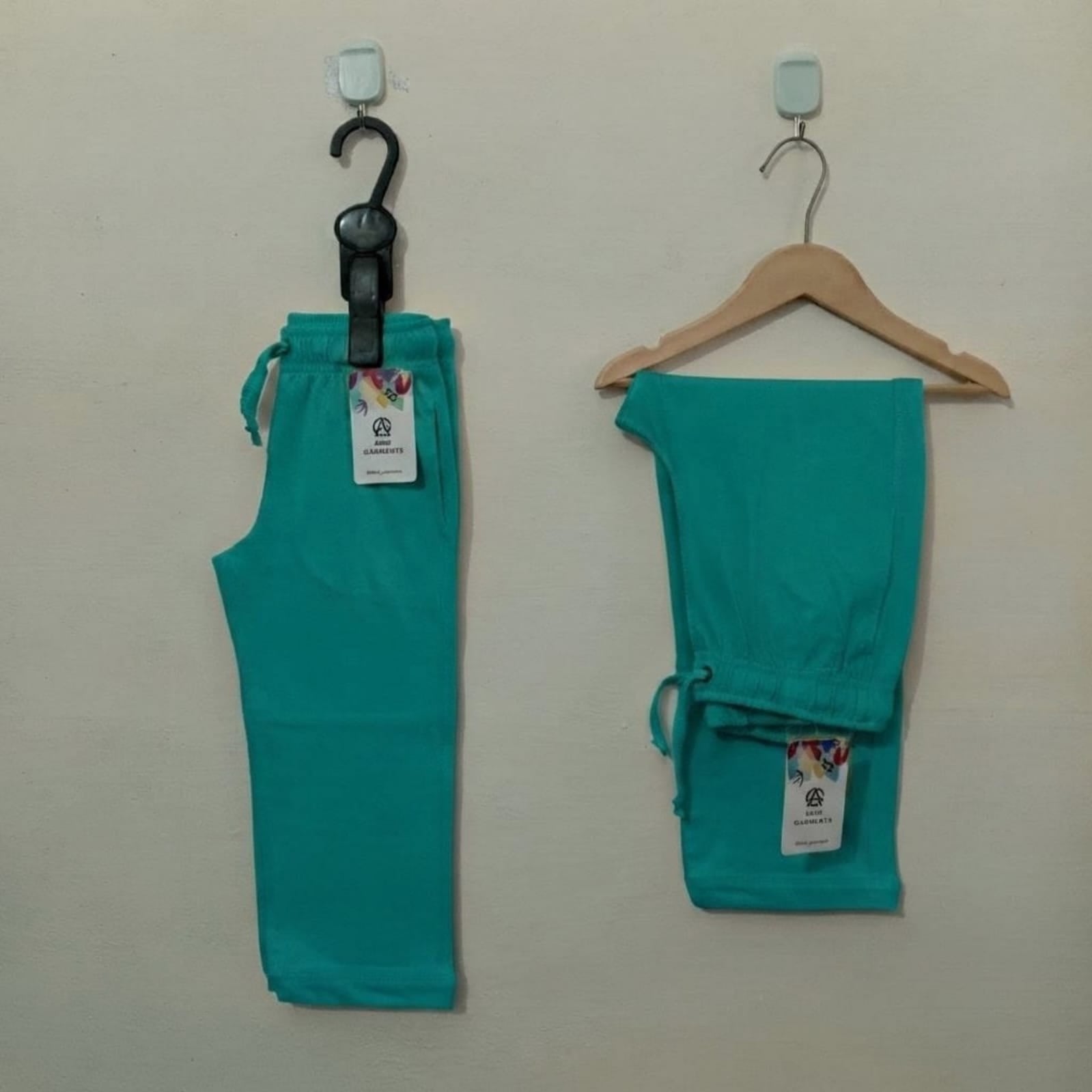 Sea Green-Soft Cotton Trousers