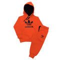 Orange-Hoodies Tracksuits
