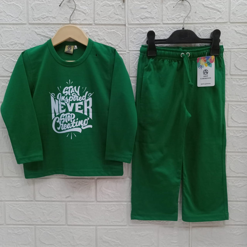 Never Stop Creating -Green Cotton Dress