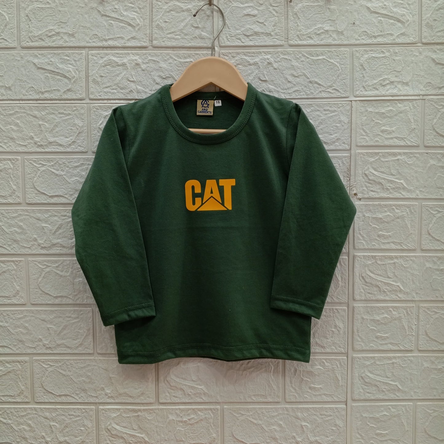 Bottle Green-Basic Full Sleeves Tees