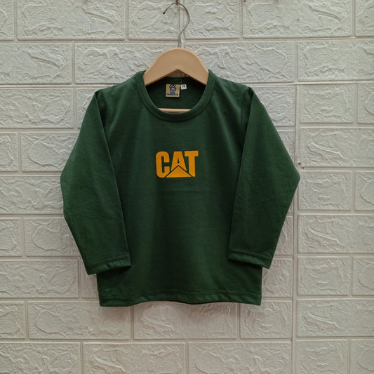 Bottle Green-Basic Full Sleeves Tees