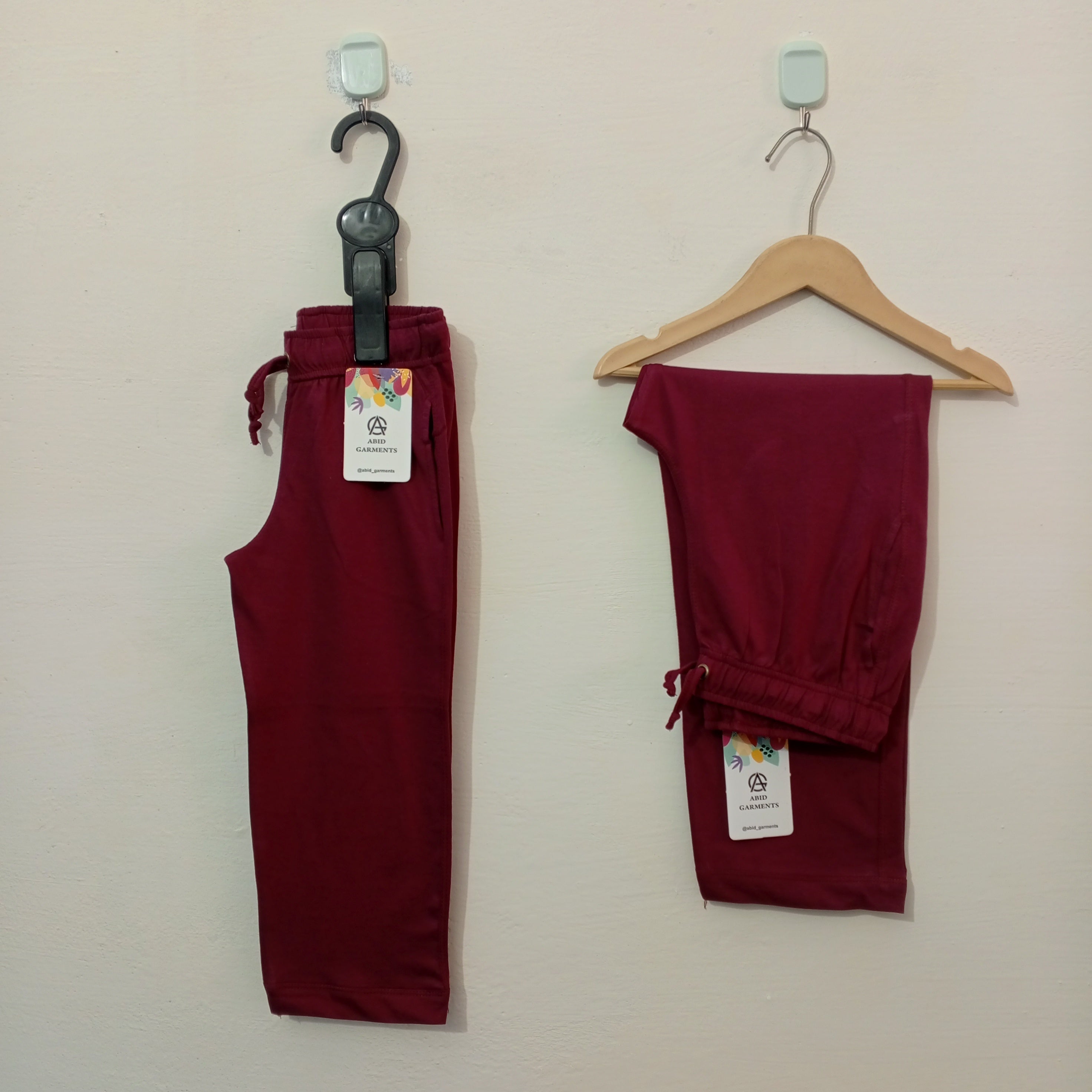 Maroon-Soft Cotton Trousers