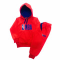 Red NBA-Hoodies Tracksuits
