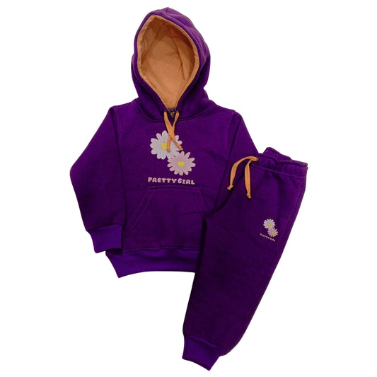Dark Purple Hoodies Tracksuits