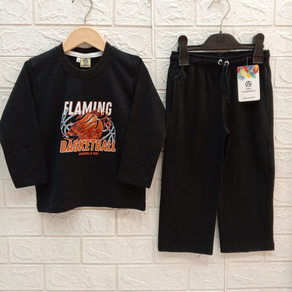 Flaming- Black Soft Cotton Dress