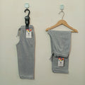 Grey-Soft Cotton Trousers