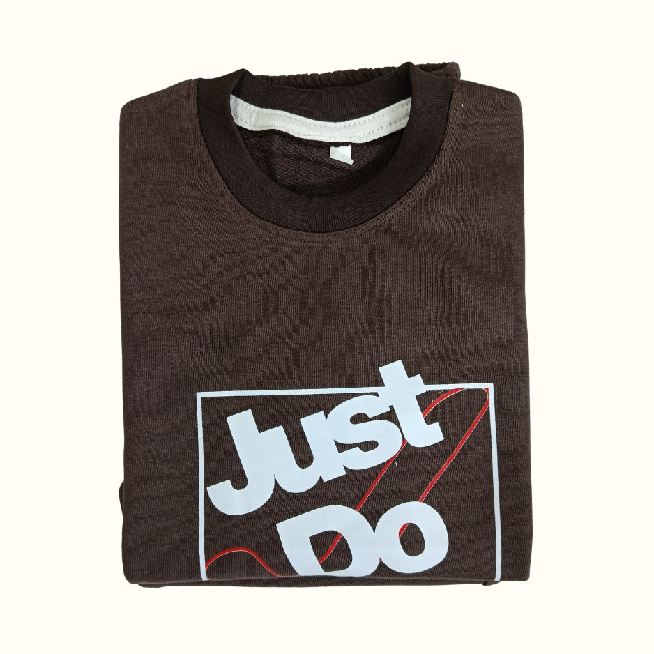 JUST DO IT-Brown Terry Tracksuits