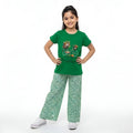 Green- Floral Breezy Set
