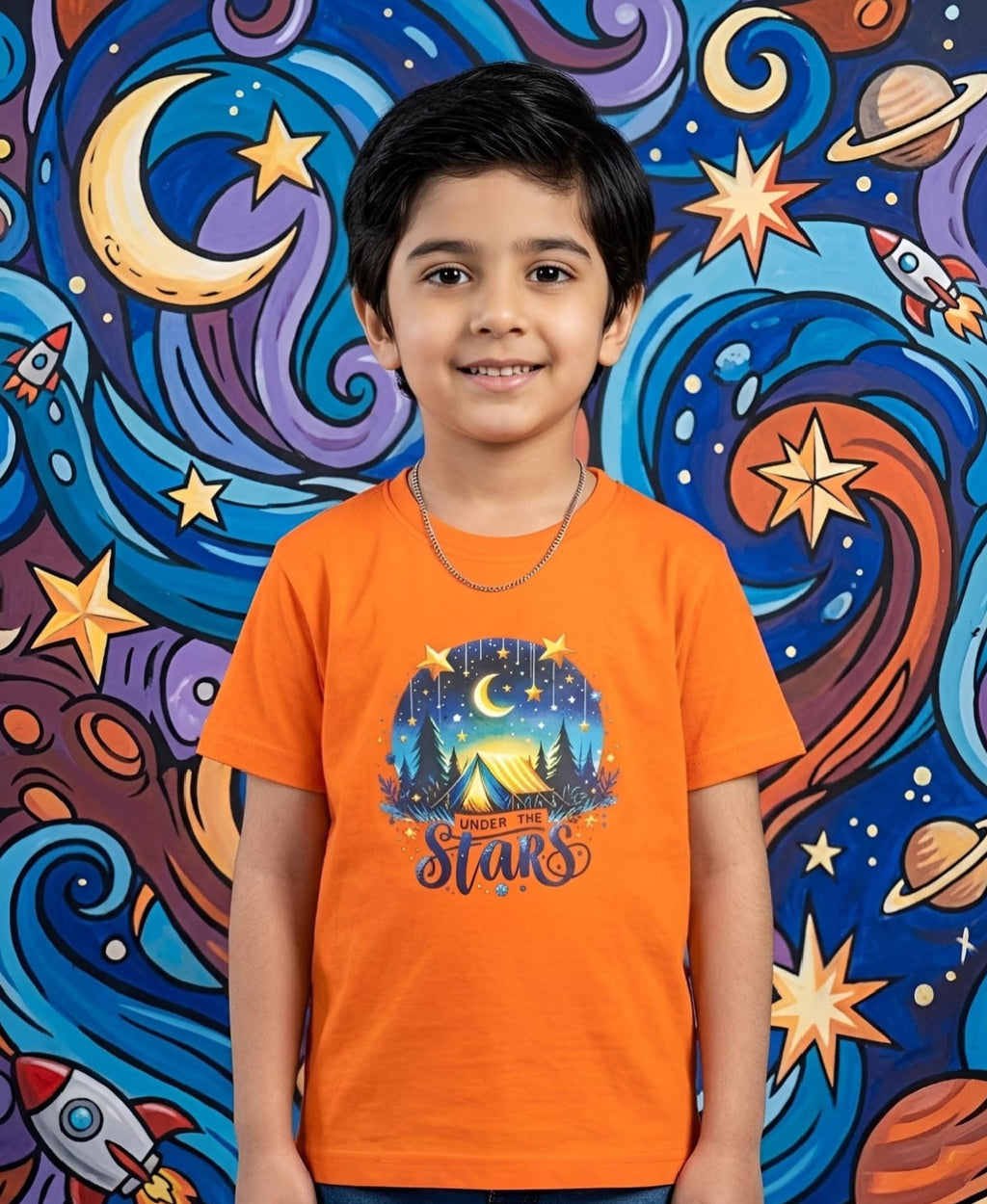 Orange- Basic T-shirts