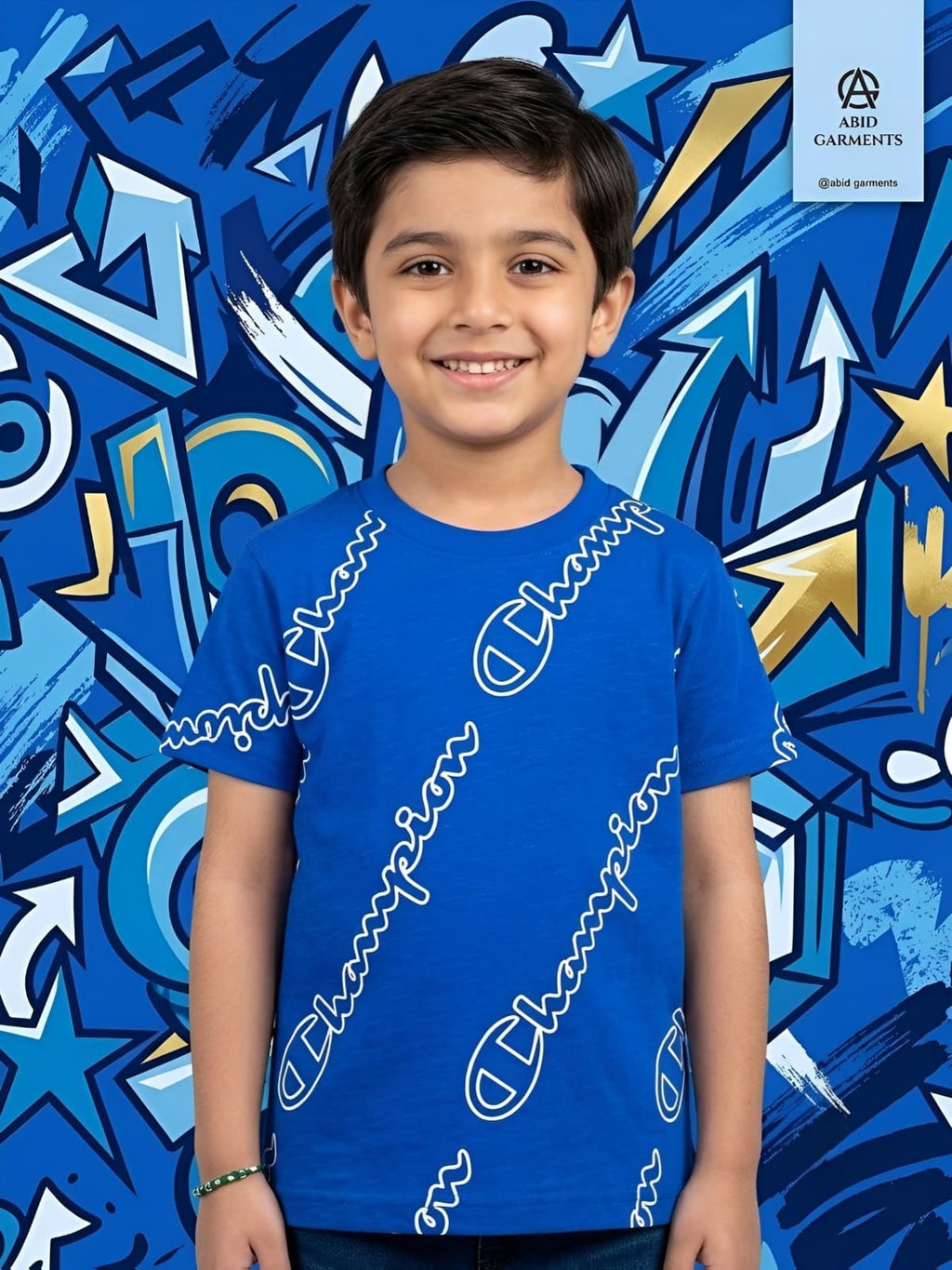 Blue Champion- Basic Cotton T-shirts