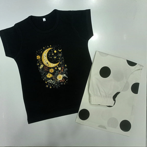 Black- Polka DotBreezy Set