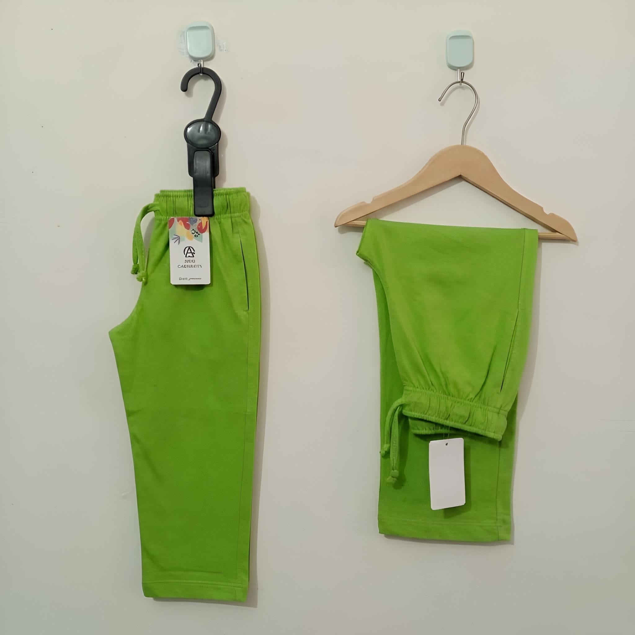 Parrot Green-Soft Cotton Trousers