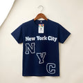 NYC-Navy Blue Basic T-shirts
