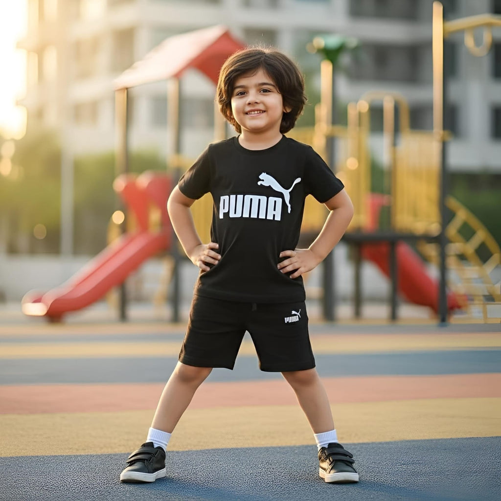 Black-Short Sleeves Dress