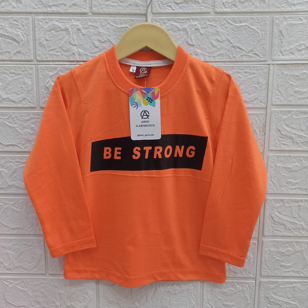 Orange -Basic Full Sleeves Tees