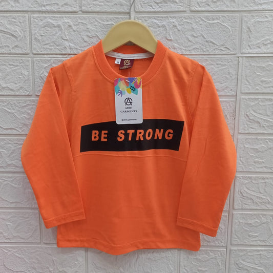 Orange -Basic Full Sleeves Tees