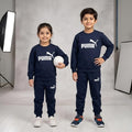 PUMA-Navy Terry Tracksuits