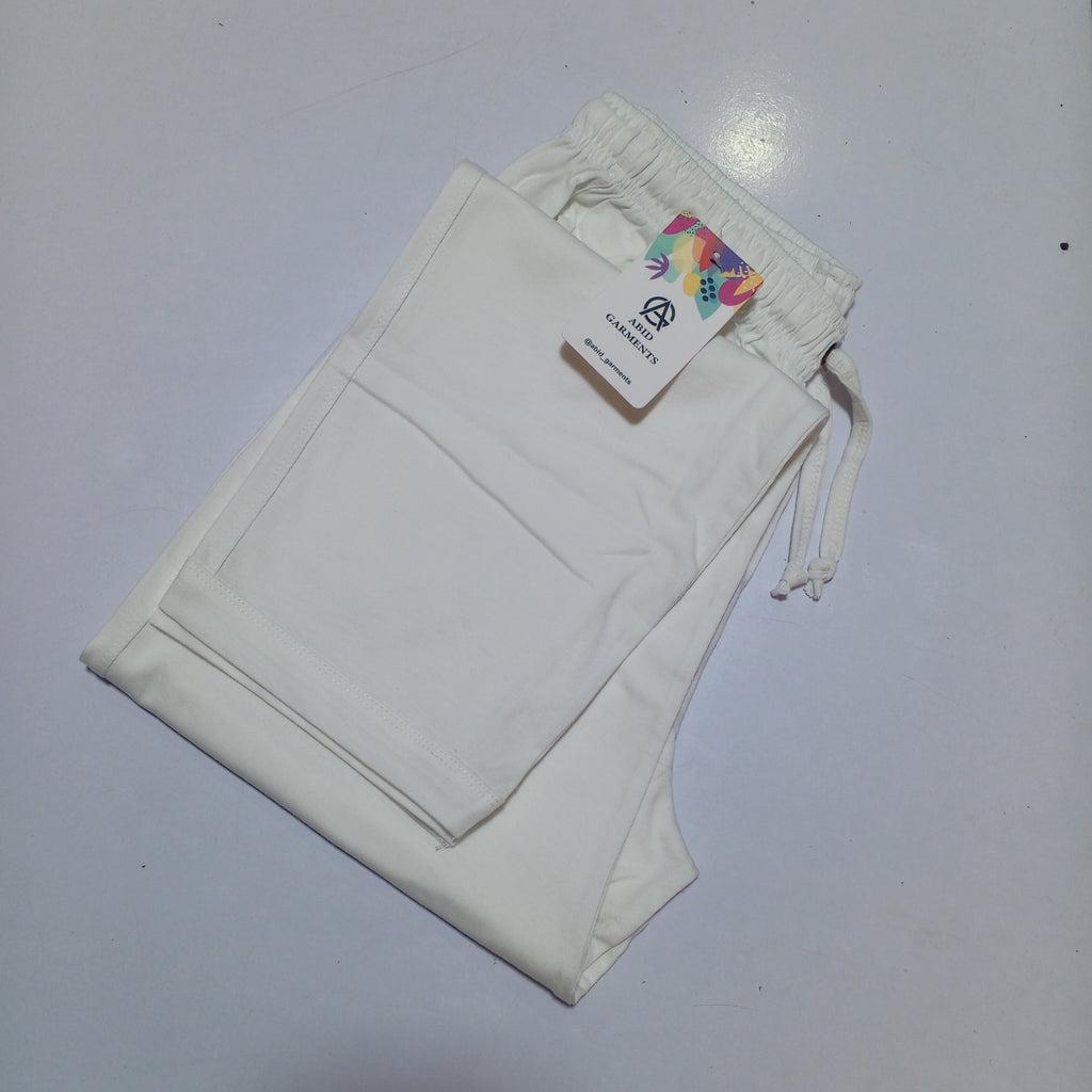 White-Basic Trousers