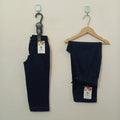 Navy Blue-Soft Cotton Trousers