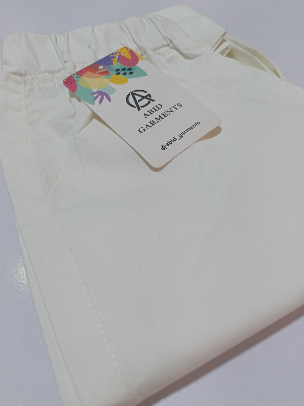 White-Bareeze Cotton Trousers