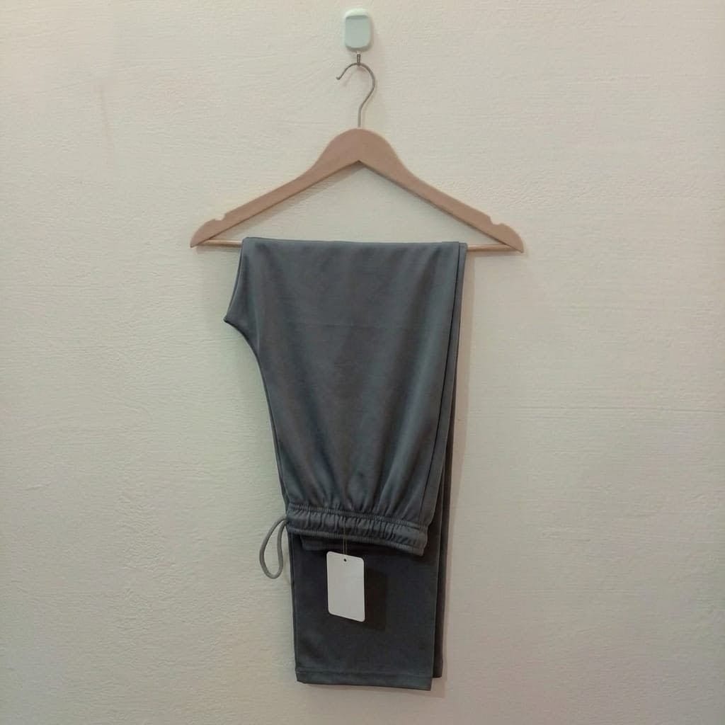 Dark Silver Grey-Basic Trousers