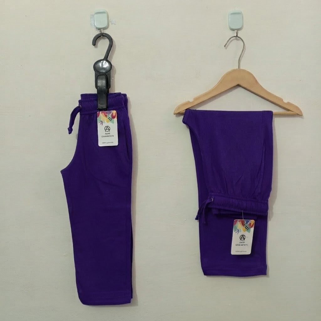 Purple-Soft Cotton Trousers